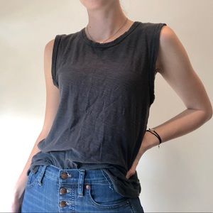 Gap Distressed Muscle Tank